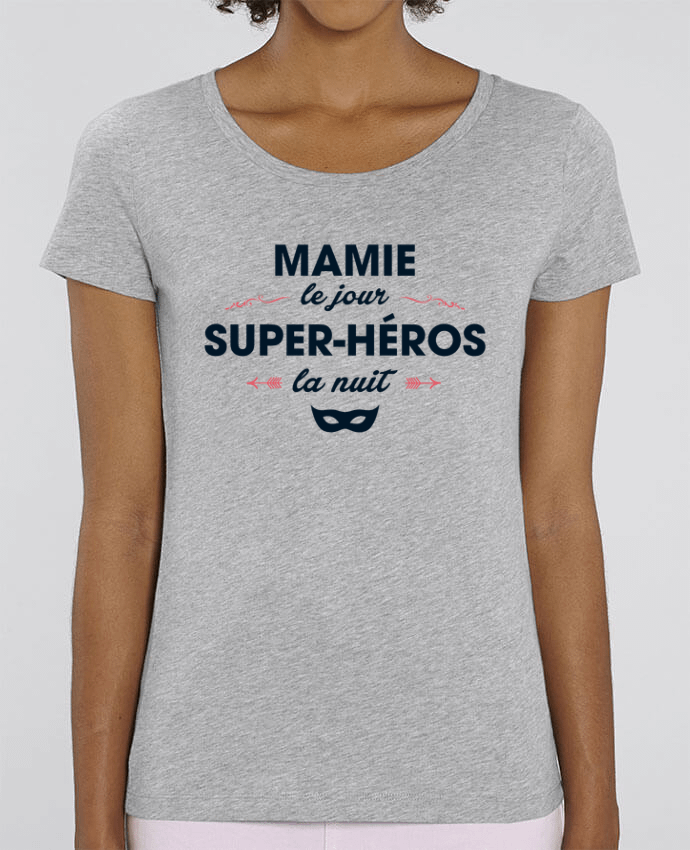 T-shirt Femme Mamie le jour, super-héros la nuit par tunetoo
