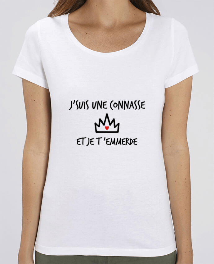 Camiseta Essential pora ella Stella Jazzer J'suis une connasse et je t'emmerde por Benichan