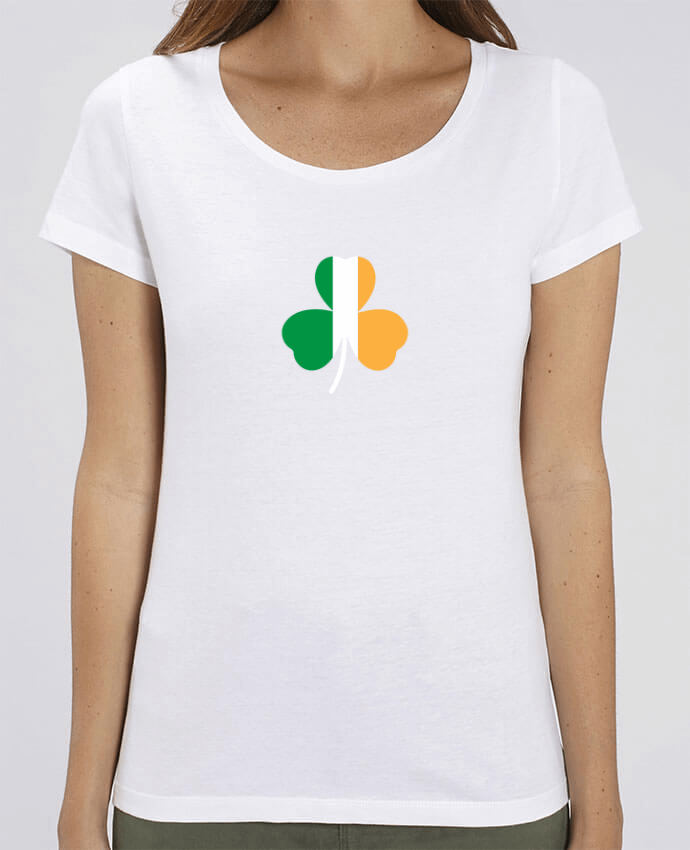 Camiseta Essential pora ella Stella Jazzer Shamrock Irish flag por tunetoo