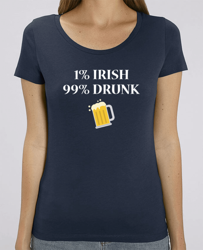Camiseta Essential pora ella Stella Jazzer 1% Irish 99% Drunk por tunetoo