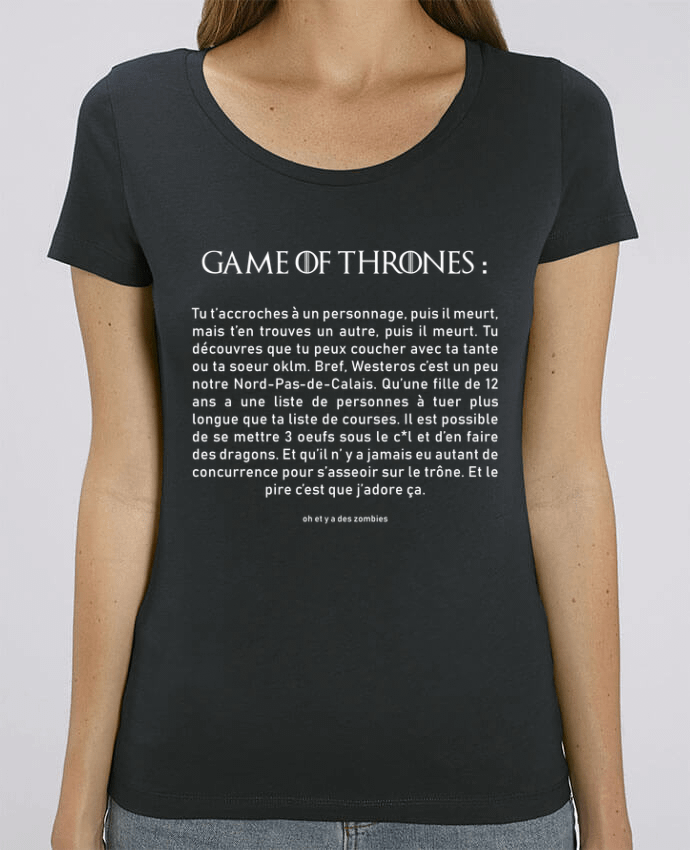 Camiseta Essential pora ella Stella Jazzer Résumé de Game of Thrones por tunetoo