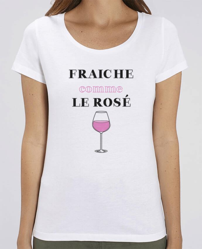 Essential women\'s t-shirt Stella Jazzer Fraiche comme le rosé by tunetoo