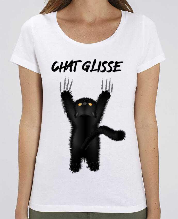 T-shirt Femme Chat Glisse par Nathéo