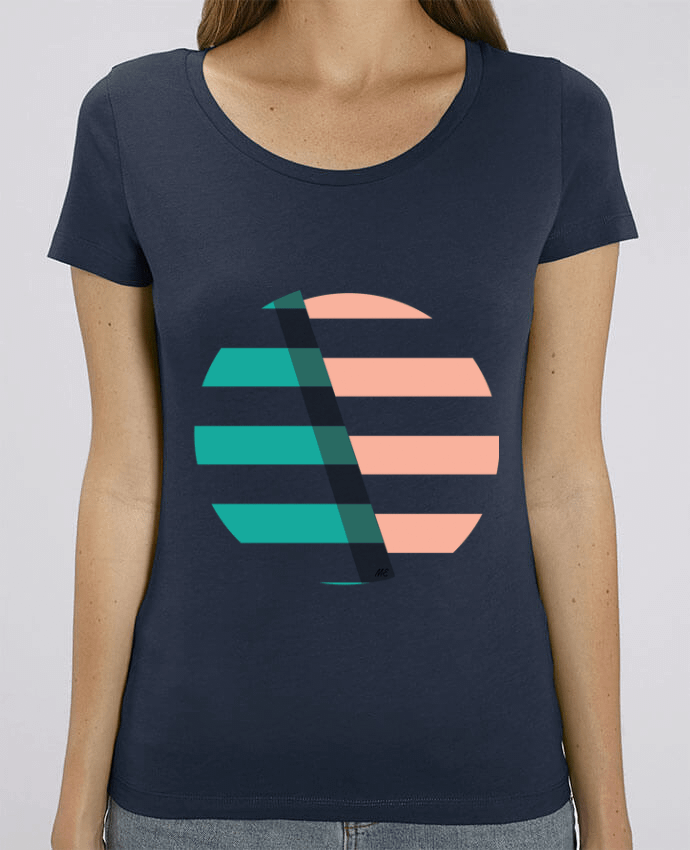 T-shirt Femme Rond Marin par Maggie E.