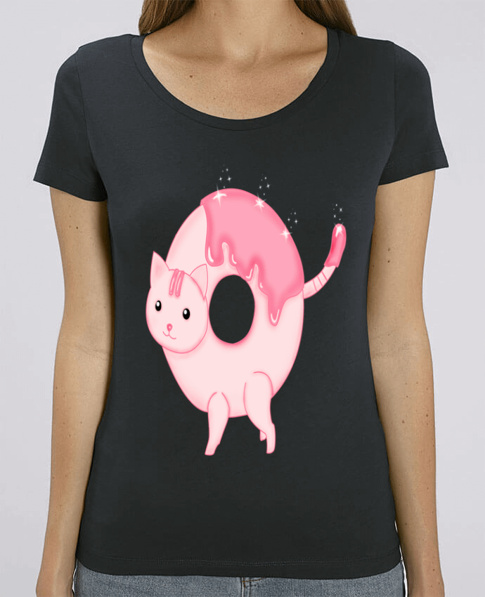 T-shirt Femme Tasty Donut Cat par Thesoulofthedevil
