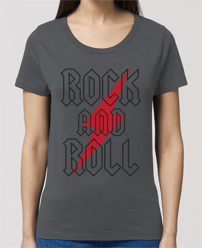 Camiseta Essential pora ella Stella Jazzer Rock And Roll por Freeyourshirt.com
