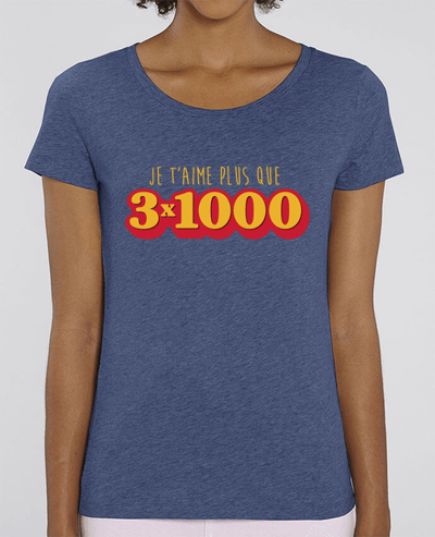 T-shirt Femme Je t'aime plus que 3 x 1000 - Avengers par tunetoo
