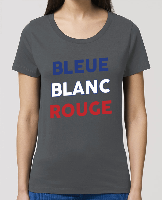 T-shirt Femme Bleue Blanc Rouge par tunetoo