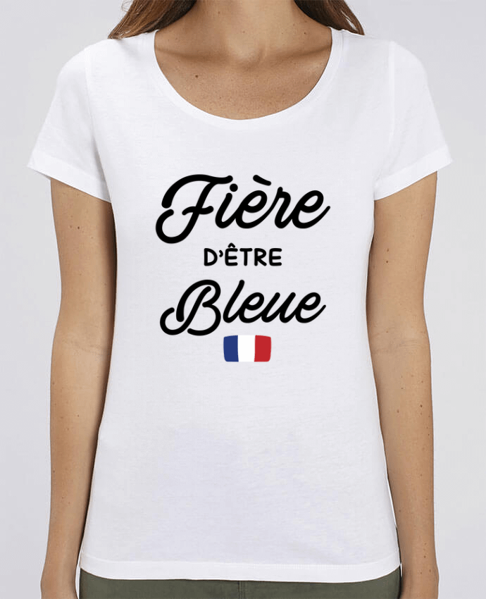 Camiseta Essential pora ella Stella Jazzer Fière d'être bleue por tunetoo