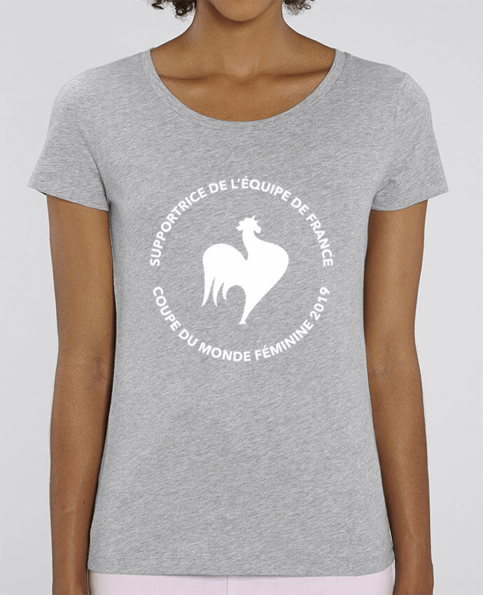 Camiseta Essential pora ella Stella Jazzer Supportrice de l'équipe de France - Coupe du monde féminine 2019 por tunetoo