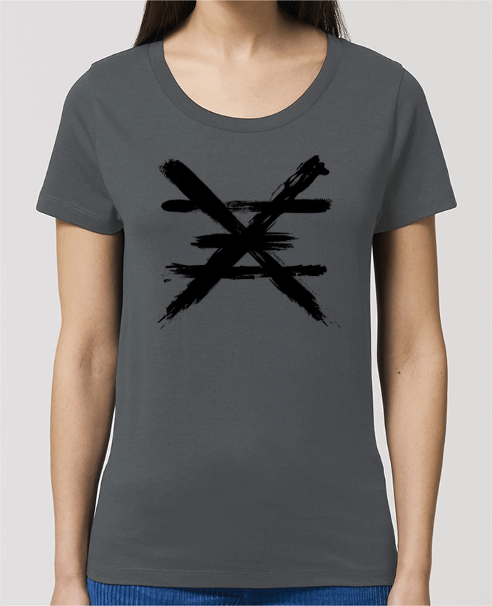 Camiseta Essential pora ella Stella Jazzer Copper Symbol - Black Edition por Lidra
