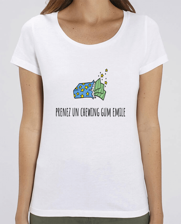T-shirt Femme Prenez un chewing gum Emile, citation film la cité de la peur. par Mlle Coco