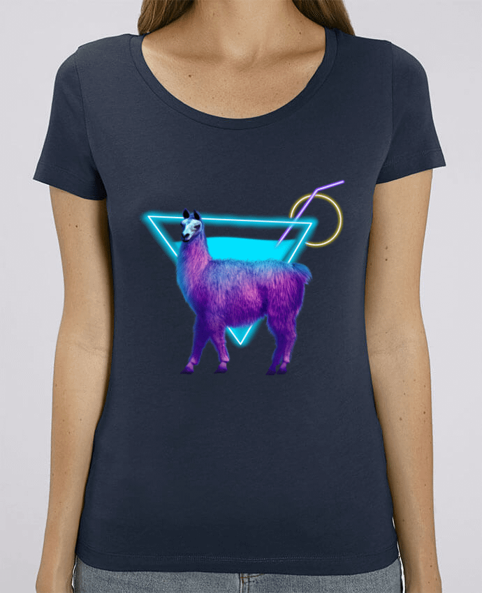 Essential women\'s t-shirt Stella Jazzer Alpaga synthwave by Morin BLANC
