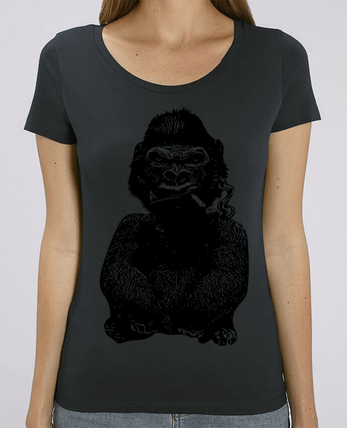 Essential women\'s t-shirt Stella Jazzer Gorille by David