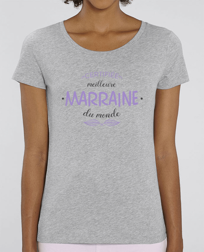 T-shirt Femme Certifiée meilleure marraine du monde par tunetoo