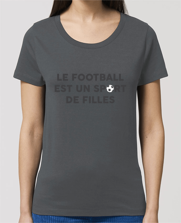 T-shirt Femme Le football est un sport de filles par tunetoo