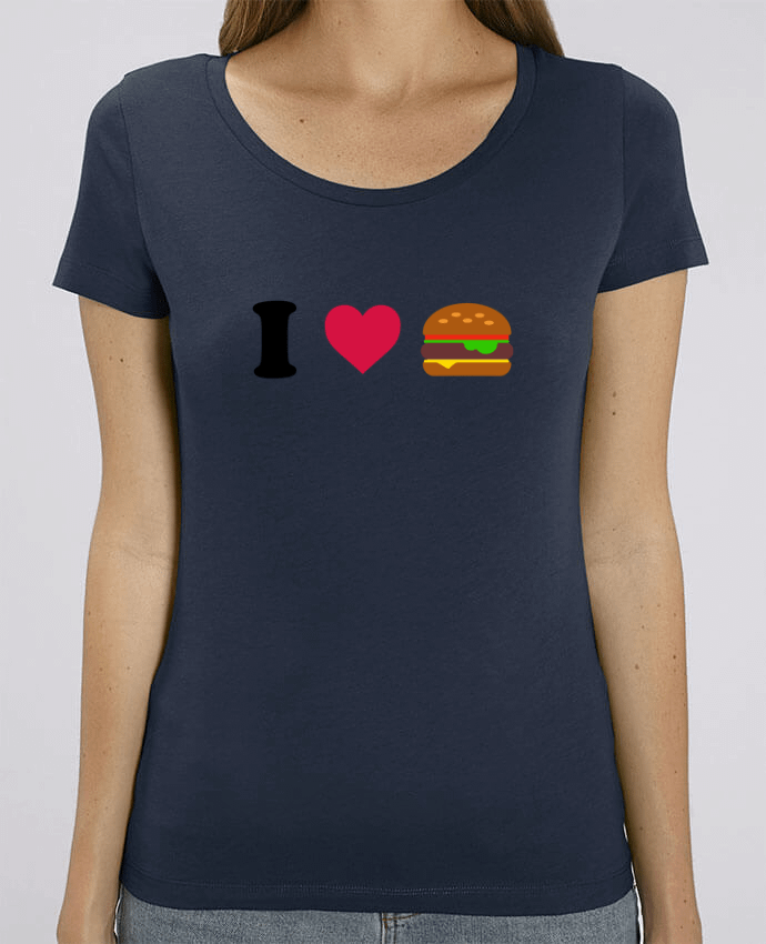 Camiseta Essential pora ella Stella Jazzer I love burger por tunetoo