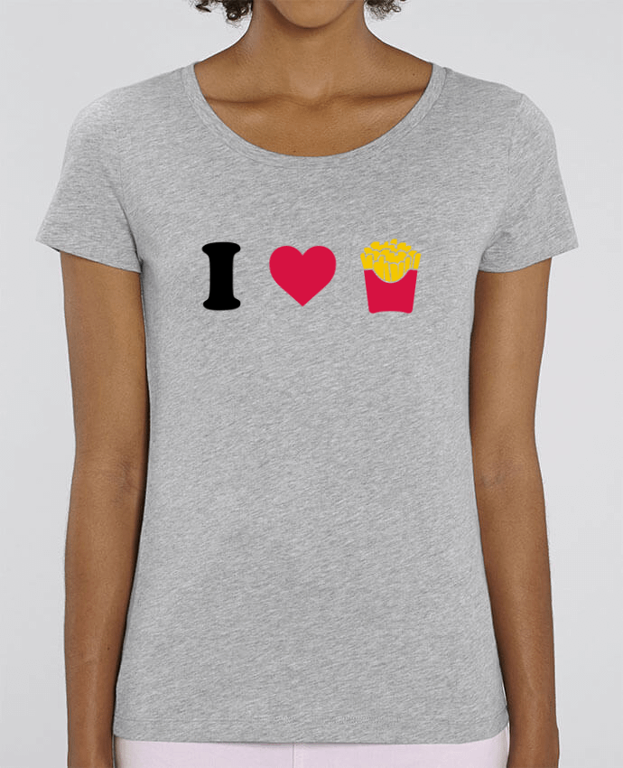 T-shirt Femme I love fries par tunetoo