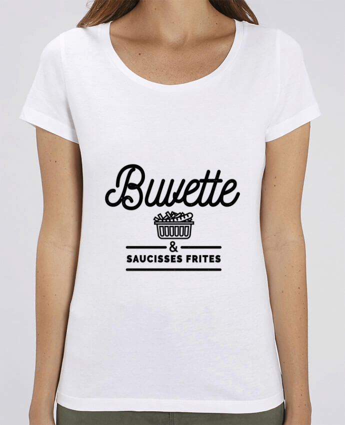 Camiseta Essential pora ella Stella Jazzer Buvette et Saucisse frites por Rustic