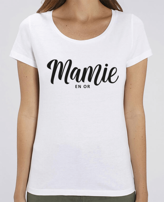 Camiseta Essential pora ella Stella Jazzer Mamie en or por FRENCHUP-MAYO