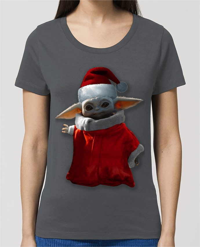 T-shirt Femme Baby Yoda lutin de Noël par Kaarto