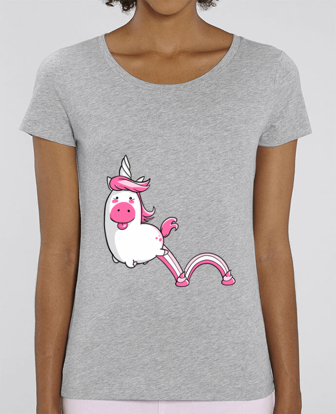 T-shirt Femme Licorne Sautillante - Version rose par Tomi Ax - tomiax.fr