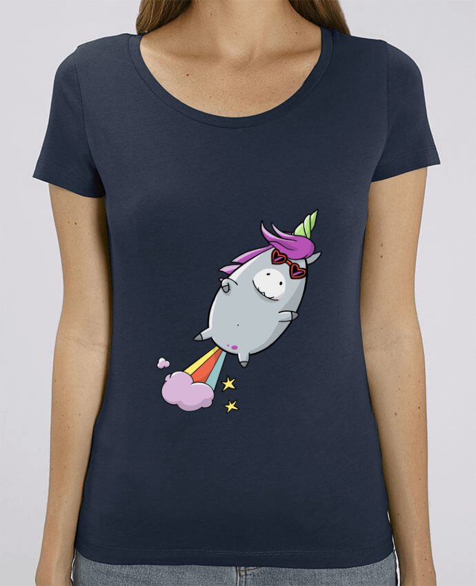T-shirt Femme Licorne à propulsion naturelle par Tomi Ax - tomiax.fr