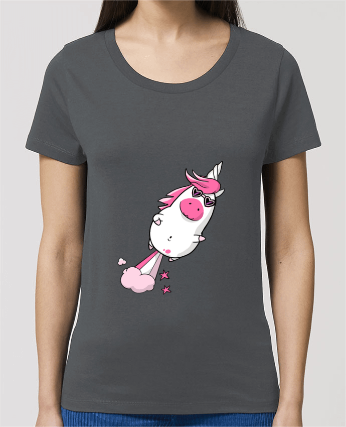 T-shirt Femme Licorne à propulsion naturelle - version 2 par Tomi Ax - tomiax.fr