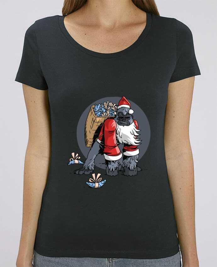 T-shirt Femme Le Noël du Gorille par Tomi Ax - tomiax.fr