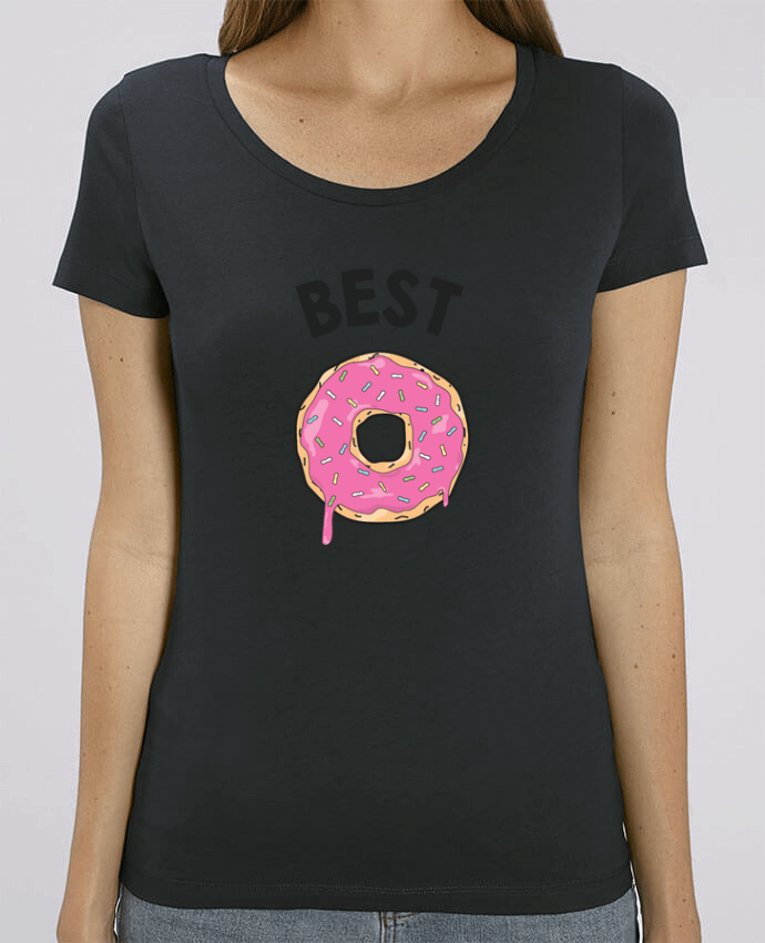 Essential women\'s t-shirt Stella Jazzer Best Friends donut coffee by tunetoo