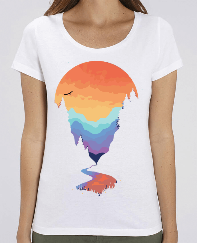 T-shirt Femme Paysage de montagne par jorrie