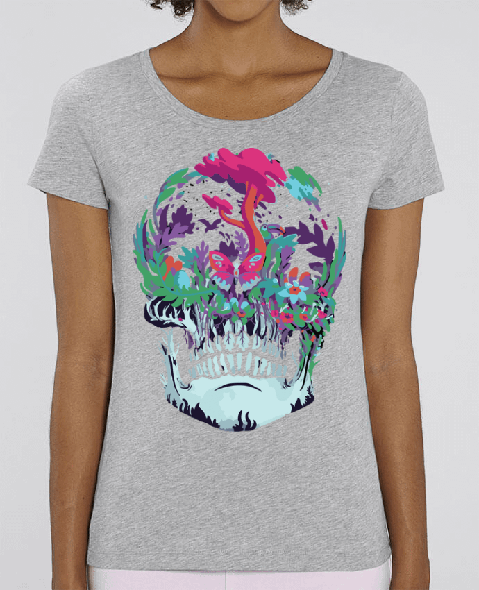 T-shirt Femme Skull nature par jorrie