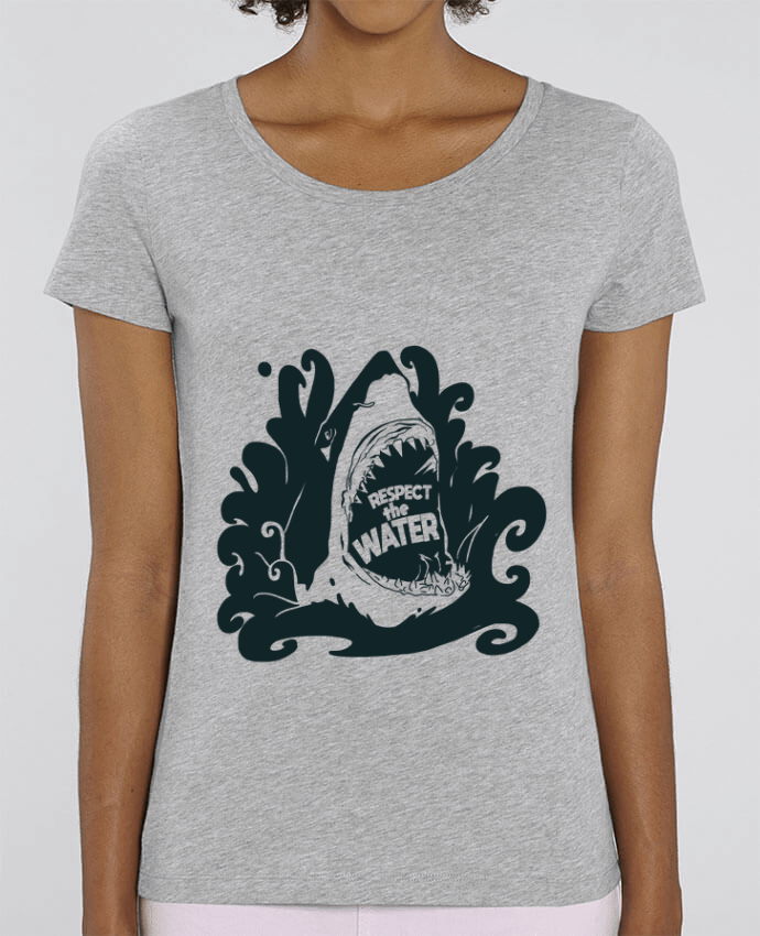 Camiseta Essential pora ella Stella Jazzer Respect the Water - Shark por Tomi Ax - tomiax.fr