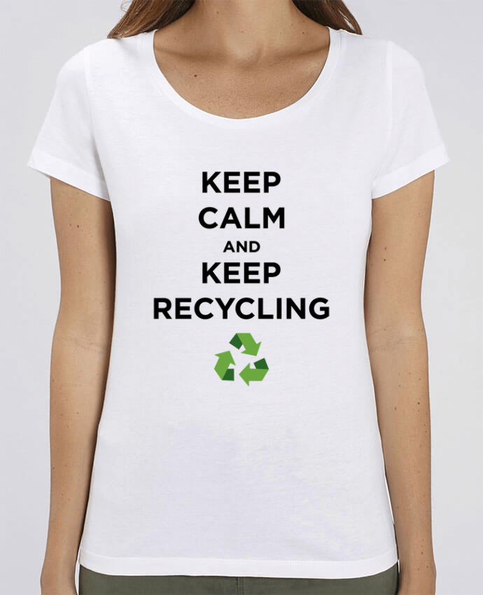 T-shirt Femme Keep calm and keep recycling par tunetoo