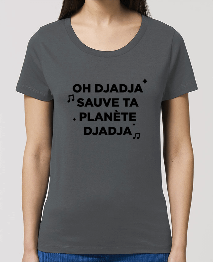 Camiseta Essential pora ella Stella Jazzer Sauve ta planète Djadja por tunetoo