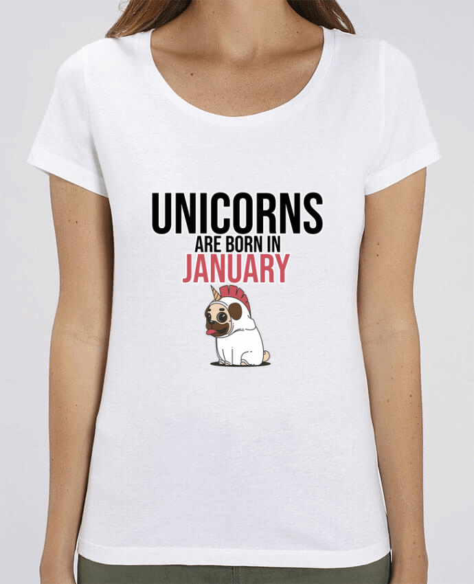 T-shirt Femme Unicorns are born in january par Pao-store-fr