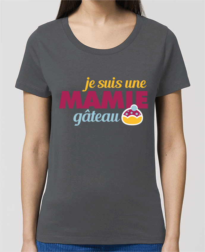 Essential women\'s t-shirt Stella Jazzer Je suis une mamie gâteau by GraphiCK-Kids