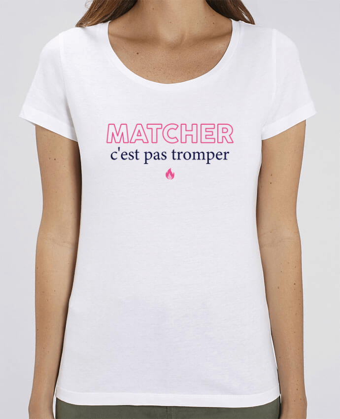 T-shirt Femme Matcher c'est pas tromper par tunetoo