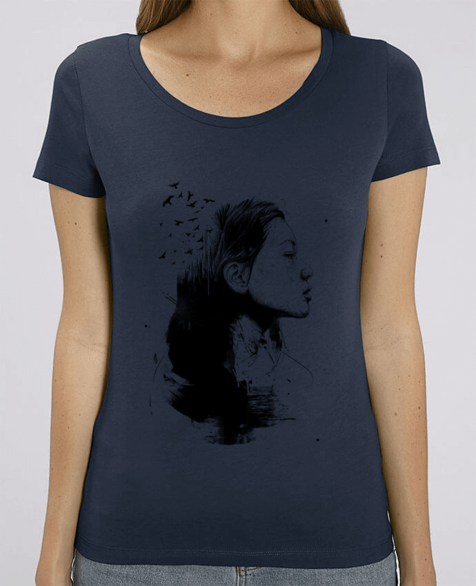 Essential women\'s t-shirt Stella Jazzer Open your mind (bw) by Balàzs Solti