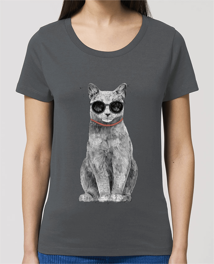 T-shirt Femme Summer Cat par Balàzs Solti
