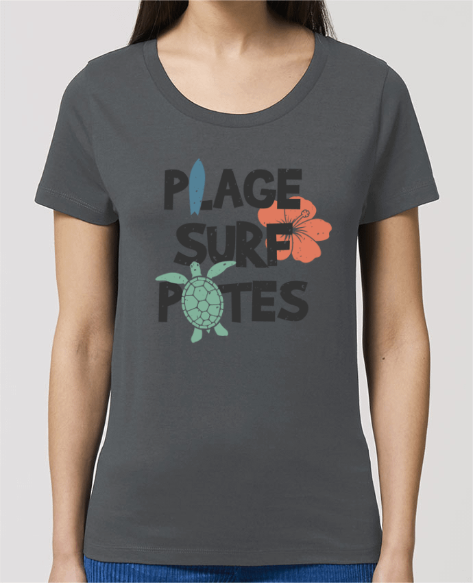 Camiseta Essential pora ella Stella Jazzer Plage Surf Potes por tunetoo