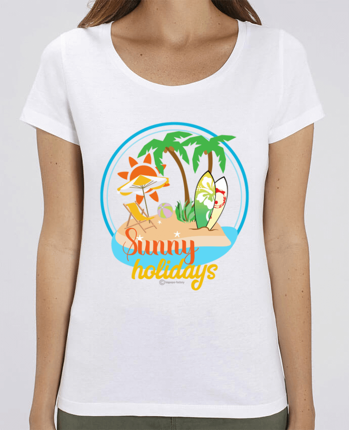 Camiseta Essential pora ella Stella Jazzer Sunny holidays - modèle t-shirt clair por bigpapa-factory