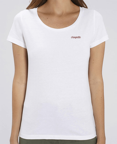 T-shirt femme brodé Choupette par tunetoo