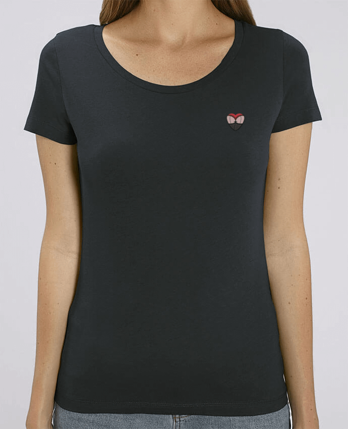 T-shirt femme brodé Fesses dentelle by tunetoo