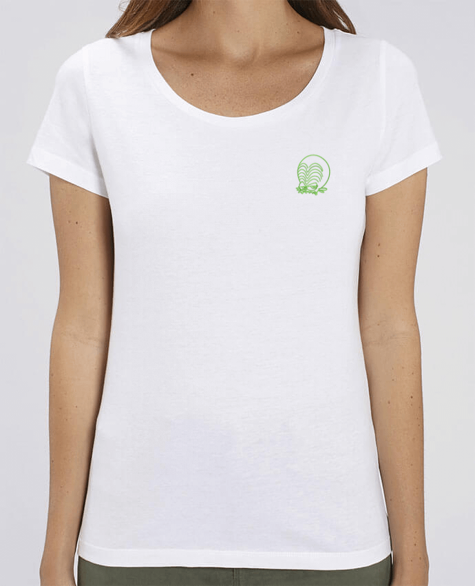 T-shirt femme brodé Zinzin de l'espace brodé par tunetoo