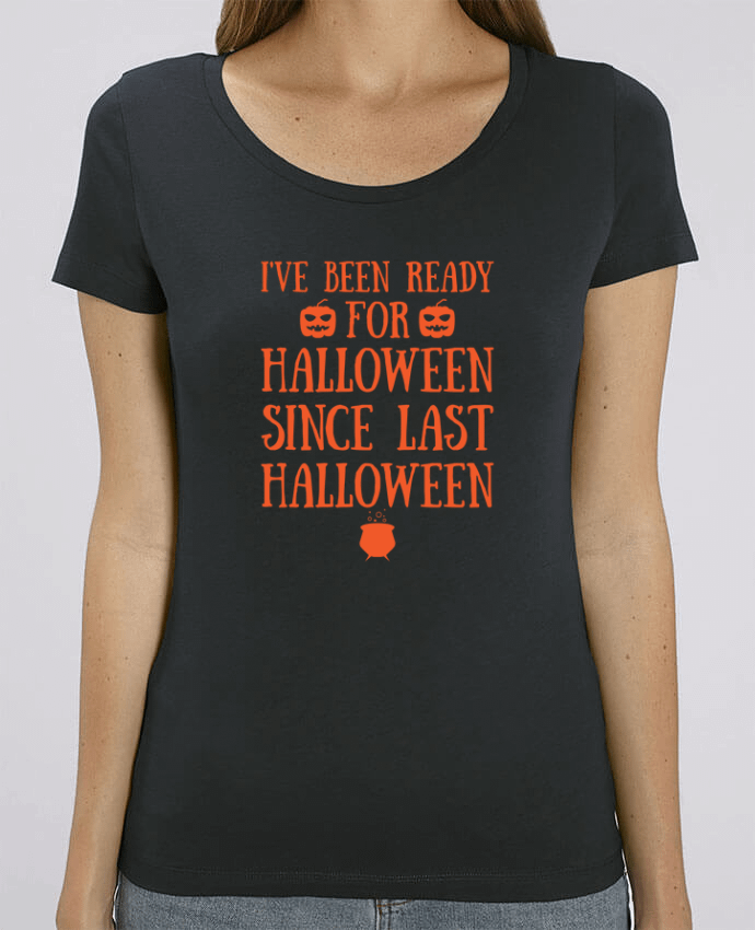 T-shirt femme brodé Ready for Halloween by tunetoo