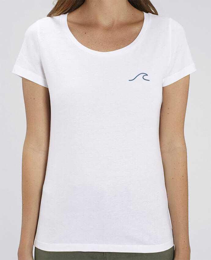 T-shirt femme brodé Wave par tunetoo