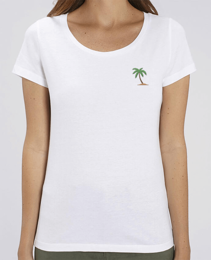 T-shirt femme brodé Palm Tree by tunetoo