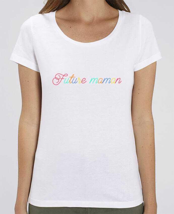 T-shirt femme brodé Future maman par tunetoo