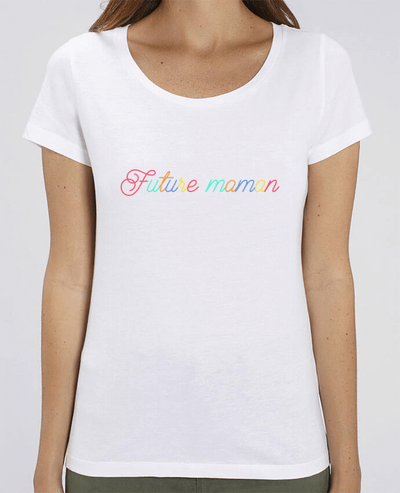 T-shirt femme brodé Future maman par tunetoo